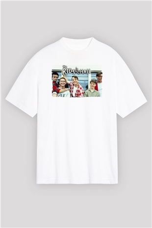 Kids in the Hall Beyaz Oversize Tişört Oversize T-shirt