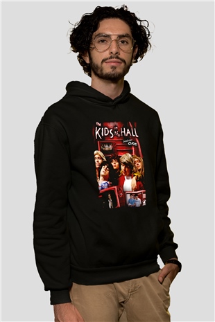 Kids in the Hall Siyah Unisex Hoodie
