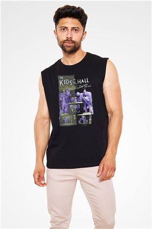 Kids in the Hall Siyah Unisex Kolsuz Tişört