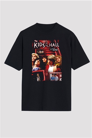 Kids in the Hall Siyah Oversize Tişört Oversize T-shirt