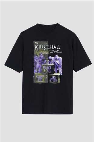 Kids in the Hall Siyah Oversize Tişört Oversize T-shirt
