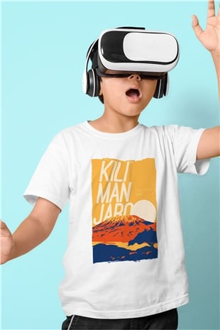 Kilimanjaro Beyaz Unisex Çocuk Tişört