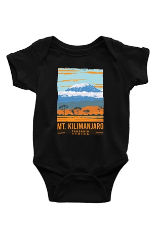 Kilimanjaro Siyah Bebek Body - Zıbın