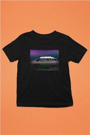 Kilimanjaro Siyah Unisex Çocuk Tişört