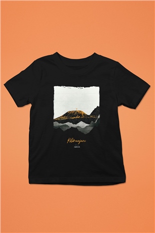 Kilimanjaro Siyah Unisex Çocuk Tişört