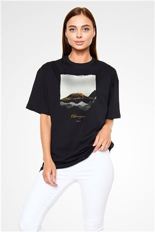 Kilimanjaro Siyah Oversize Tişört Oversize T-shirt - TişörtFabrikası