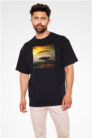 Kilimanjaro Siyah Oversize Tişört Oversize T-shirt - TişörtFabrikası