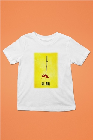 Kill Bill Baskılı Beyaz Unisex Çocuk Tişört