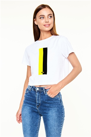 Kill Bill Beyaz Croptop Tişört