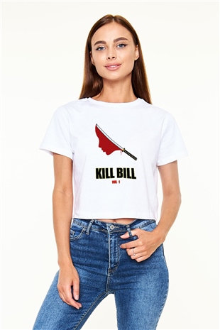 Kill Bill Beyaz Croptop Tişört
