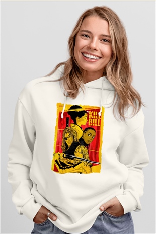 Kill Bill Beyaz Unisex Hoodie