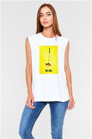 Kill Bill Beyaz Unisex Kolsuz Tişört