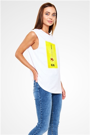 Kill Bill Beyaz Unisex Kolsuz Tişört