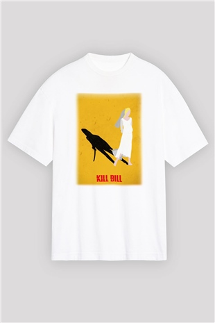 Kill Bill Beyaz Unisex Oversize Tişört T-Shirt
