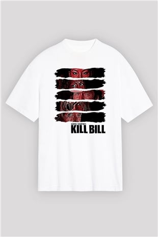 Kill Bill Beyaz Unisex Oversize Tişört T-Shirt