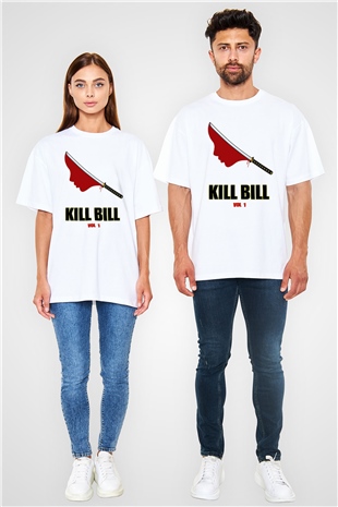 Kill Bill Beyaz Unisex Oversize Tişört T-Shirt