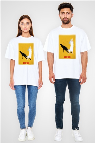Kill Bill Beyaz Unisex Oversize Tişört T-Shirt