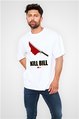 Kill Bill Beyaz Unisex Oversize Tişört T-Shirt