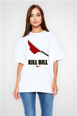 Kill Bill Beyaz Unisex Oversize Tişört T-Shirt