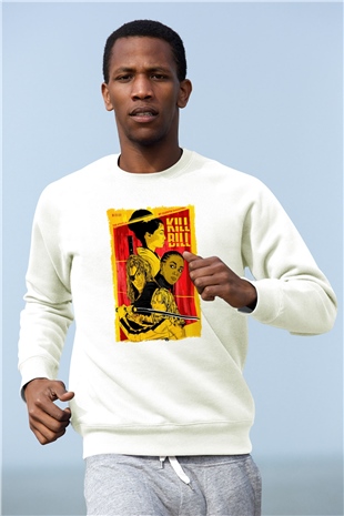 Kill Bill Beyaz Unisex Sweatshirt