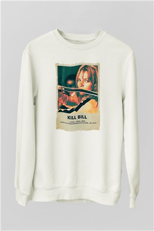 Kill Bill Beyaz Unisex Sweatshirt