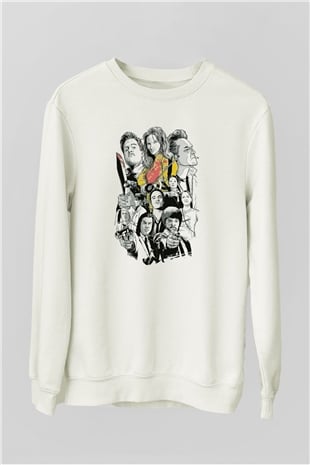 Kill Bill Beyaz Unisex Sweatshirt