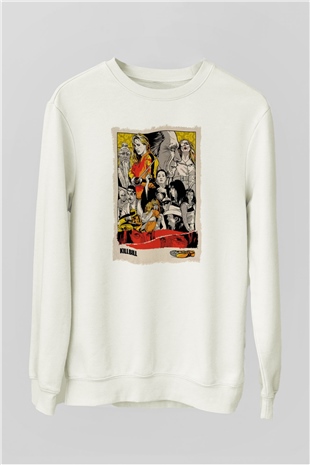 Kill Bill Beyaz Unisex Sweatshirt