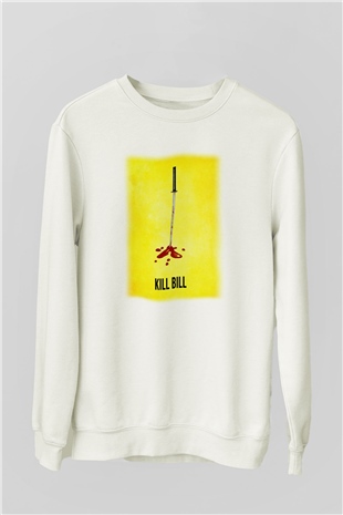 Kill Bill Beyaz Unisex Sweatshirt