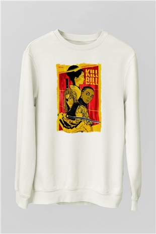 Kill Bill Beyaz Unisex Sweatshirt