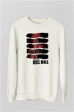 Kill Bill Beyaz Unisex Sweatshirt