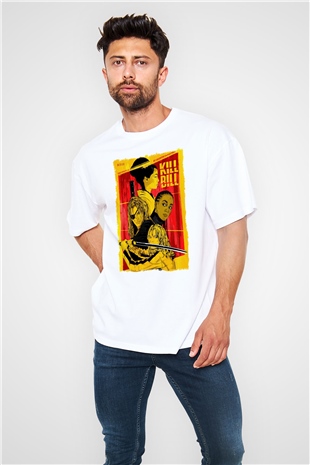 Kill Bill Beyaz Oversize Tişört Oversize T-shirt