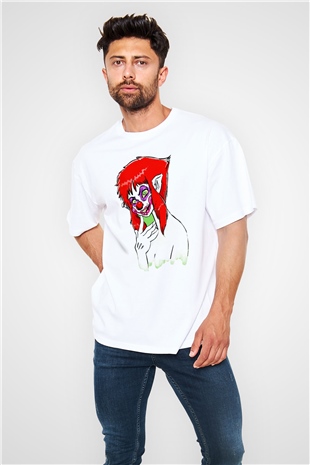 Killer Klowns from Outer Space Beyaz Oversize Tişört