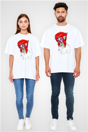 Killer Klowns from Outer Space Beyaz Oversize Tişört