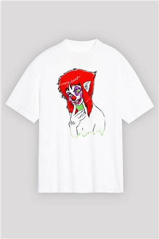 Killer Klowns from Outer Space Beyaz Oversize Tişört