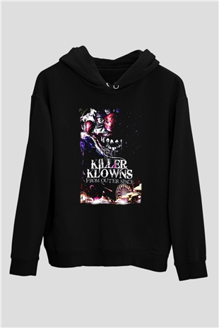 Killer Klowns from Outer Space Siyah Unisex Hoodie