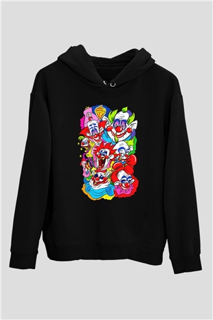 Killer Klowns from Outer Space Siyah Unisex Hoodie