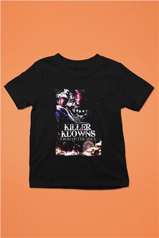 Killer Klowns from Outer Space Siyah Unisex  Çocuk Tişört
