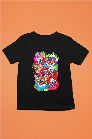 Killer Klowns from Outer Space Siyah Unisex  Çocuk Tişört