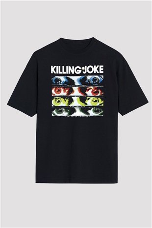 Killing Joke Siyah Unisex Oversize Tişört T-Shirt