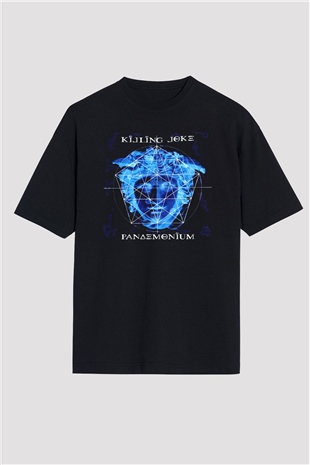 Killing Joke Siyah Unisex Oversize Tişört T-Shirt