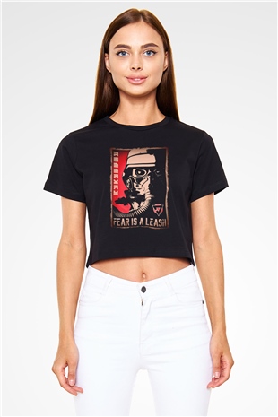 Killzone Siyah  Crop Top Tişört