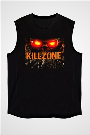 Killzone Siyah Unisex Kolsuz Tişört