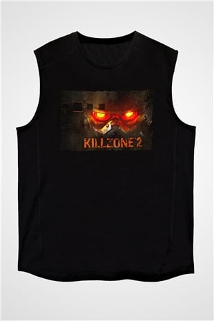 Killzone Siyah Unisex Kolsuz Tişört