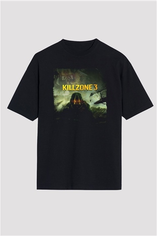 Killzone Siyah Oversize Tişört Oversize T-shirt