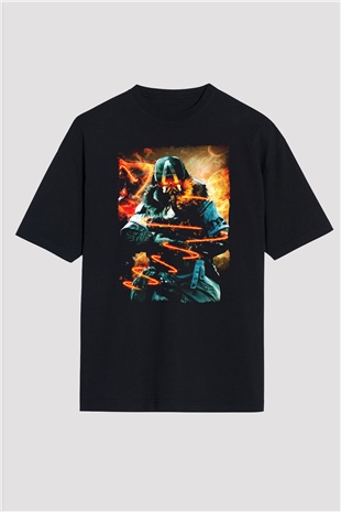 Killzone Siyah Oversize Tişört Oversize T-shirt