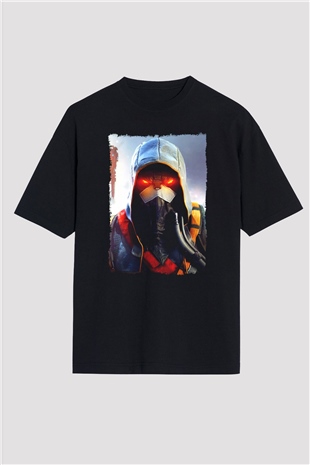 Killzone Siyah Oversize Tişört Oversize T-shirt