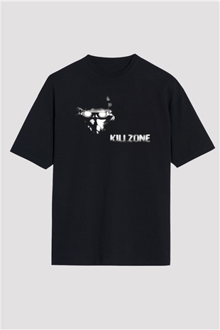 Killzone Siyah Oversize Tişört Oversize T-shirt
