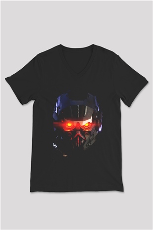 Killzone Siyah Unisex V Yaka Tişört