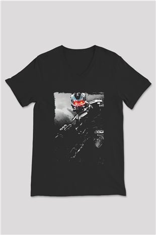 Killzone Siyah Unisex V Yaka Tişört