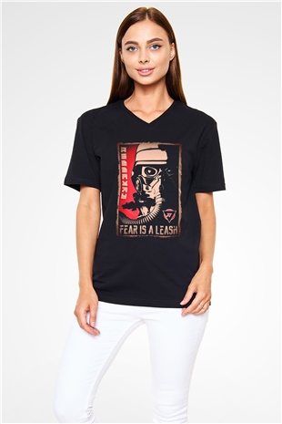 Killzone Siyah Unisex V Yaka Tişört